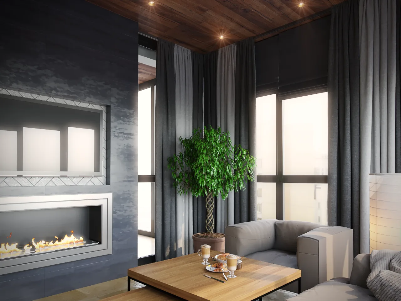 Minimalist Şehir Dairesi Uygulama Detayı